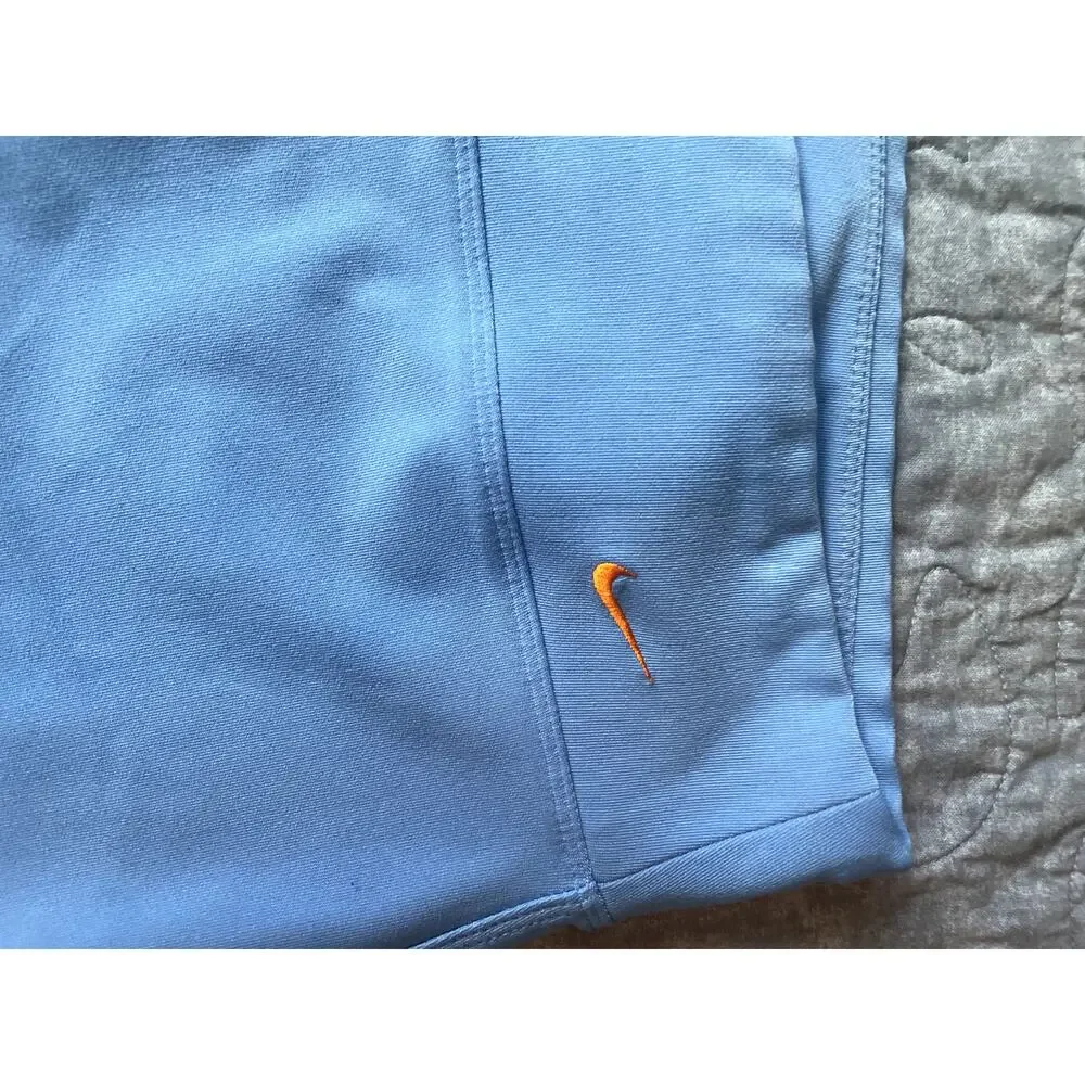 Nike Dri-FIT Sky Blue High-Waisted Wide-Leg Lounge Pants Size Medium